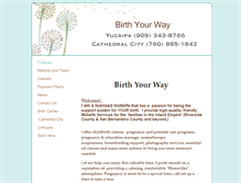 Tablet Screenshot of birth-your-way.com